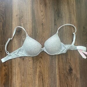 Victoria secret push up Gray Women's Bra 32B